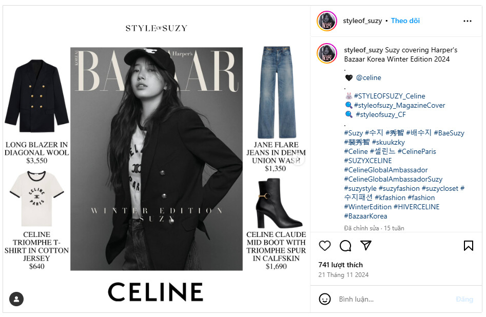 Suzy Dazzles on Harper's Bazaar Korea Cover