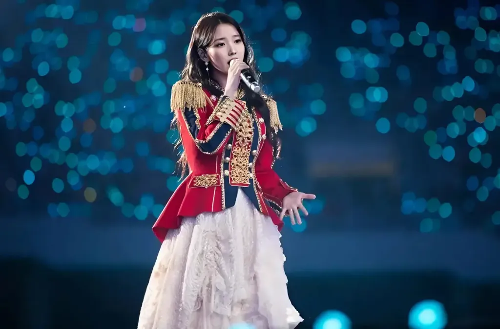 IU on stage