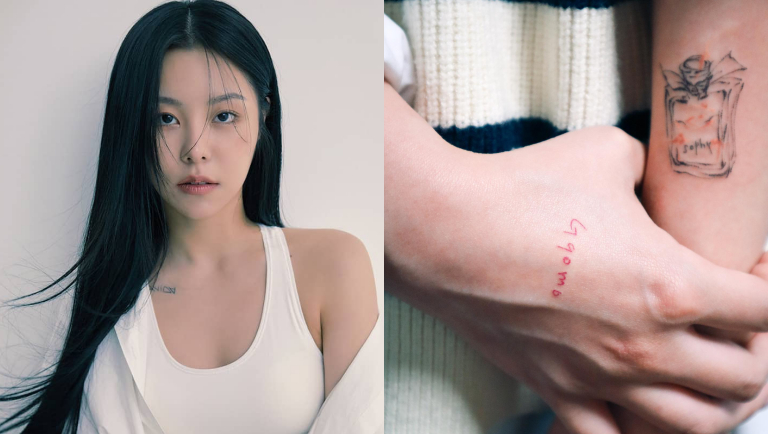 Wheein Girls tattoos reveal