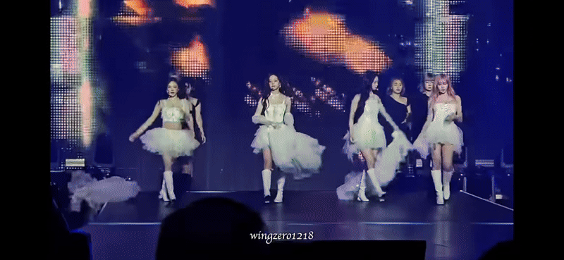 Winter flipped her skirt