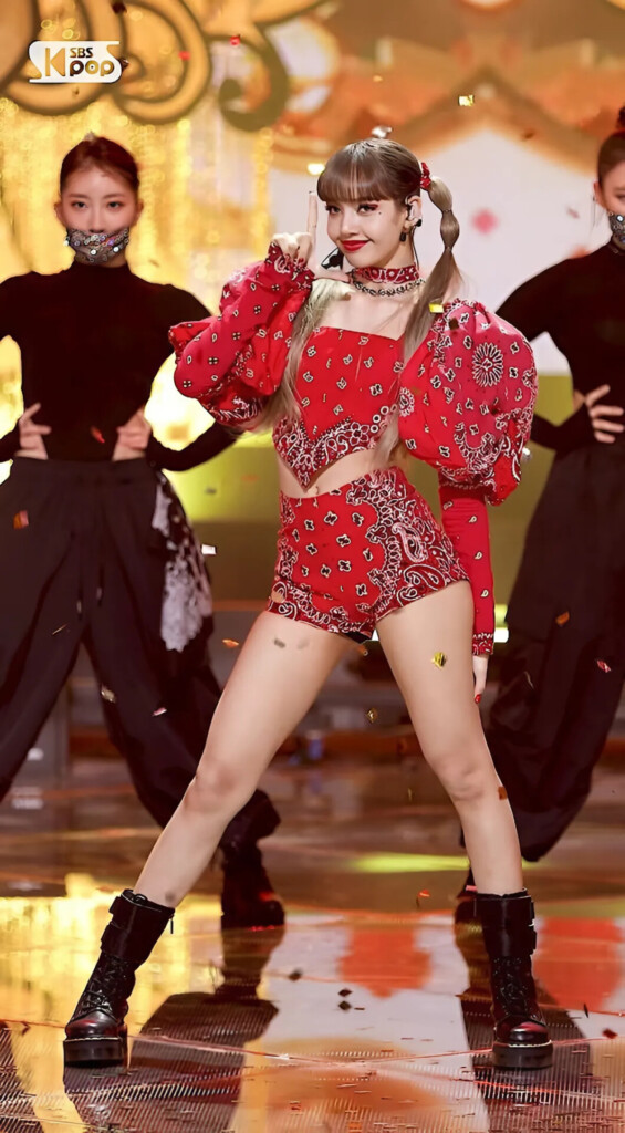 Red paisley fashion look