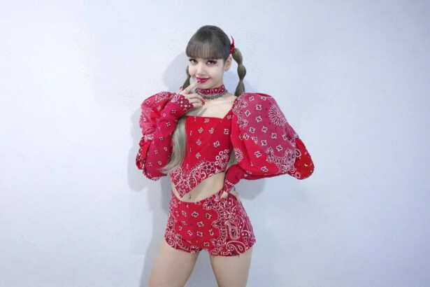 Lisa's Red Paisley Outfit