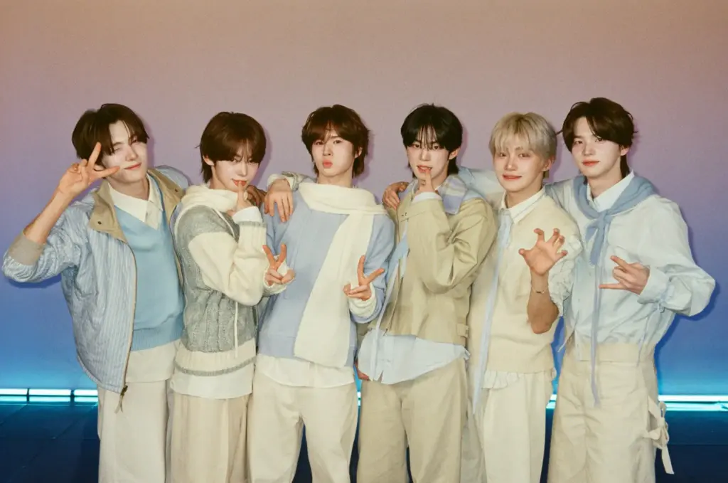 Images of the six members of TWS